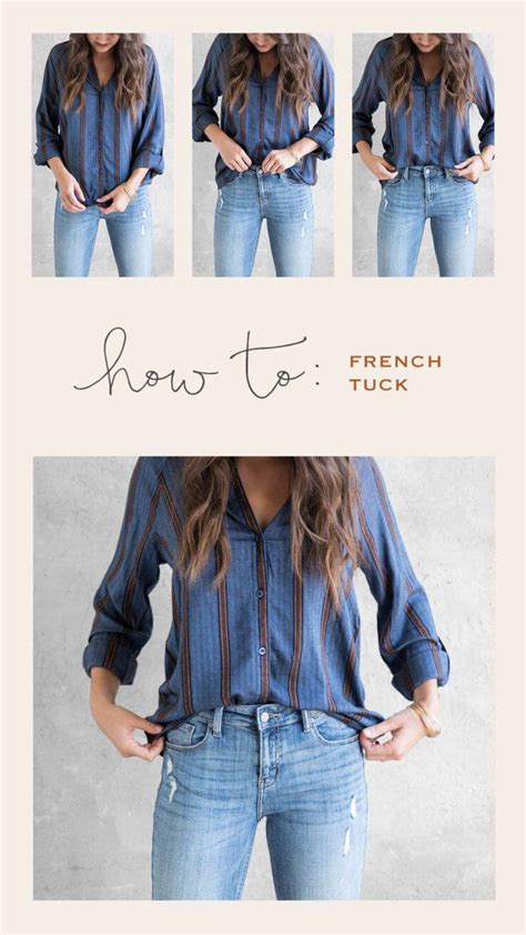 how to french tuck your shirt.